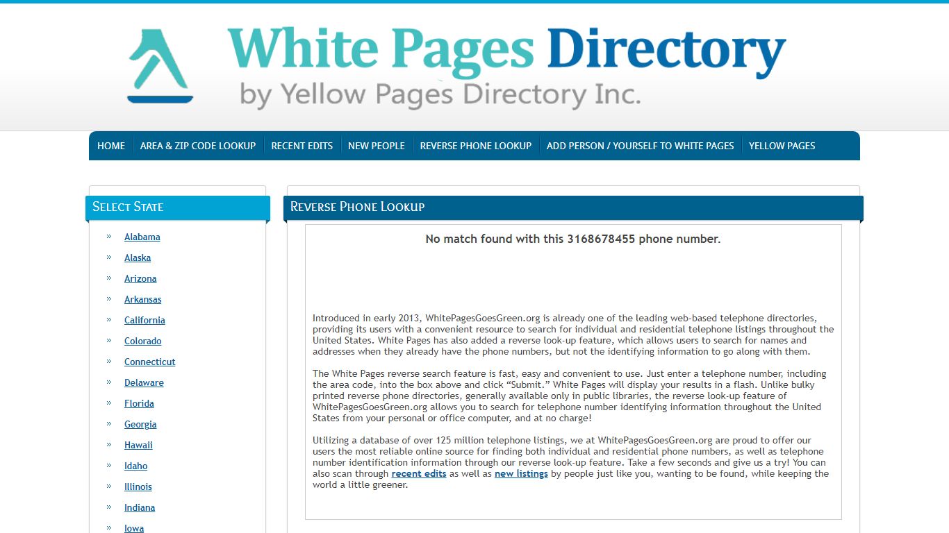 Reverse Phone Search - The Official Yellow Pages®